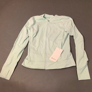 Lululemon Nulux UVP Run Jacket, mint green, size 8
